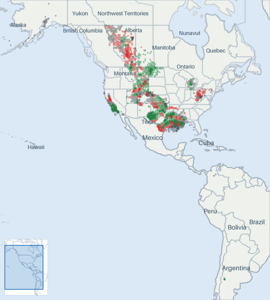 Well map of Chevron. The full map is further down this page.