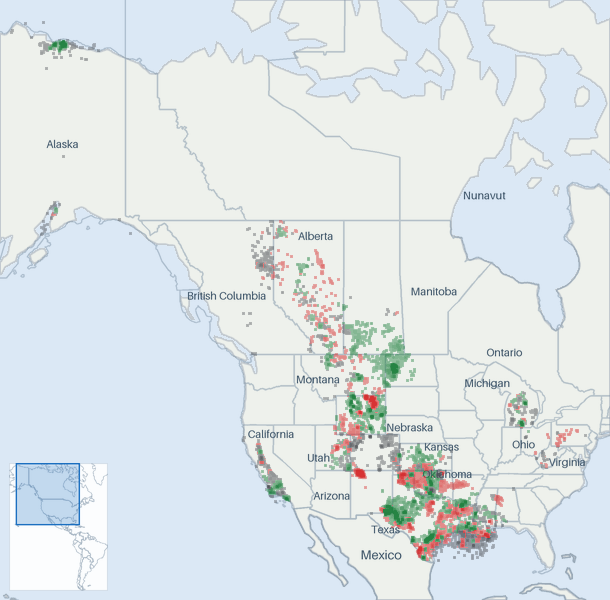 Well map of ConocoPhillips. The full map is further down this page.