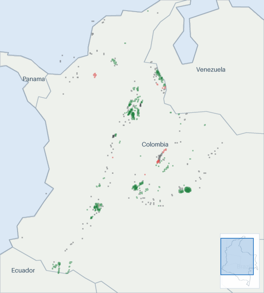 Well map of Ecopetrol S.A.. The full map is further down this page.
