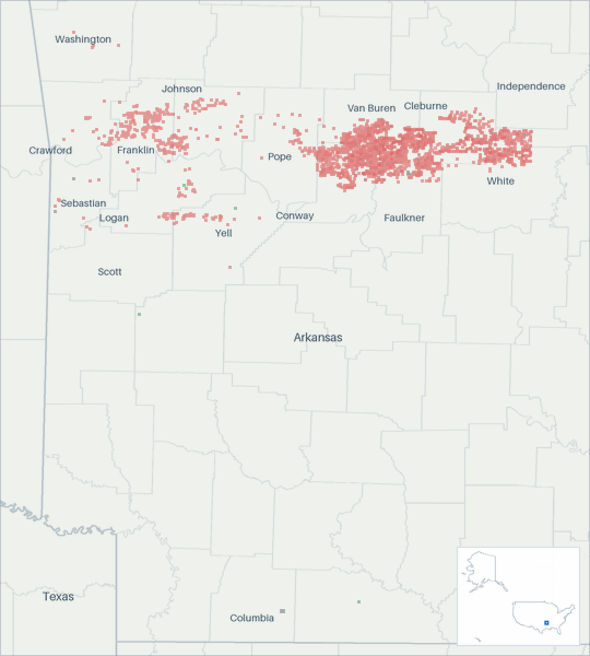 Well map of Flywheel Energy. The full map is further down this page.