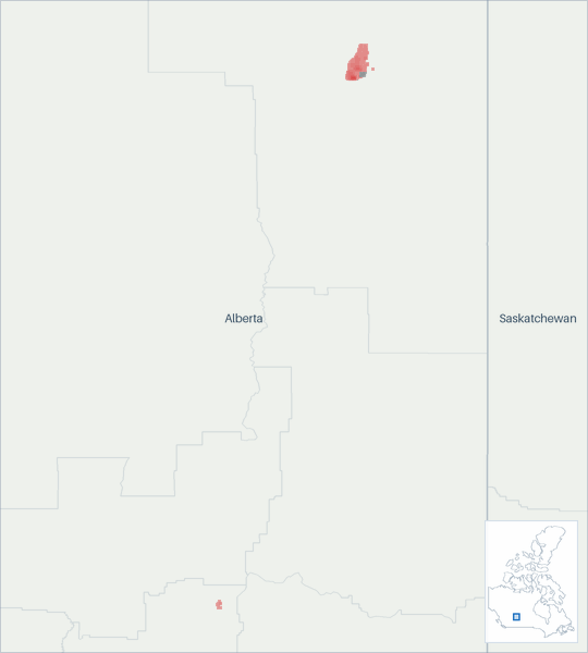 Well map of Fort Hills Energy Corporation. The full map is further down this page.