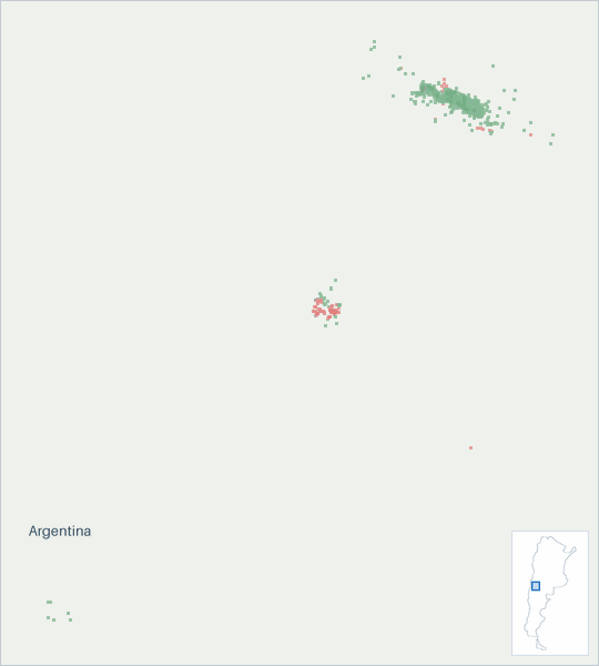 Well map of Pluspetrol S.A.. The full map is further down this page.