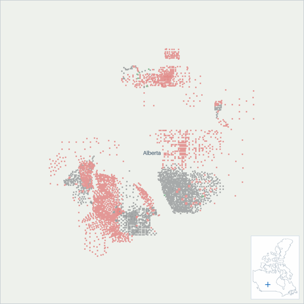Well map of Syncrude Canada Ltd.. The full map is further down this page.