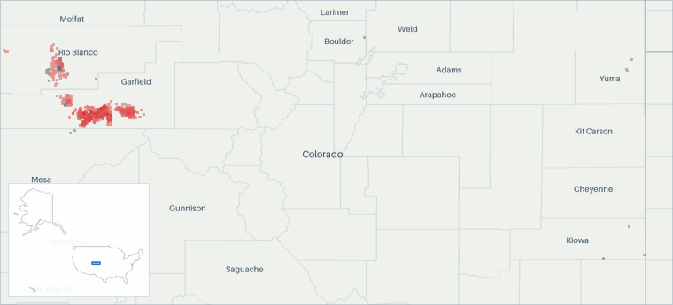 Well map of Terra Energy Partners. The full map is further down this page.