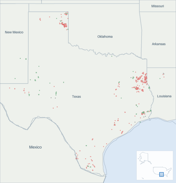Well map of TG Natural Resources. The full map is further down this page.