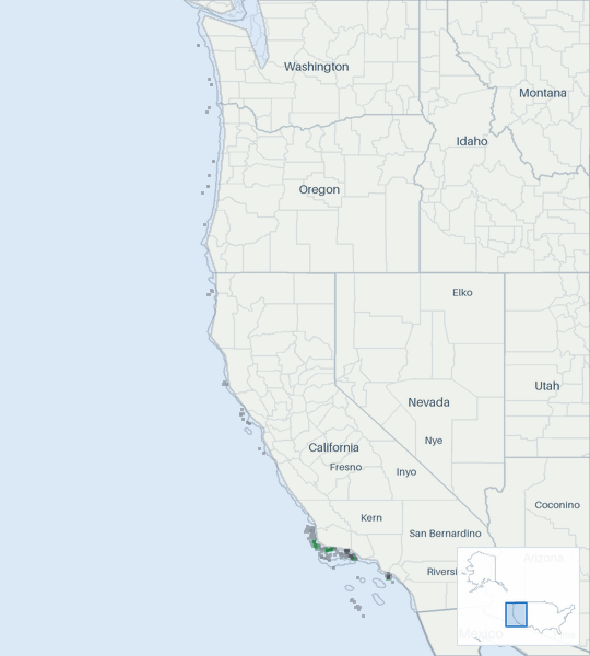 Well map of Pacific OCS. The full map is further down this page.